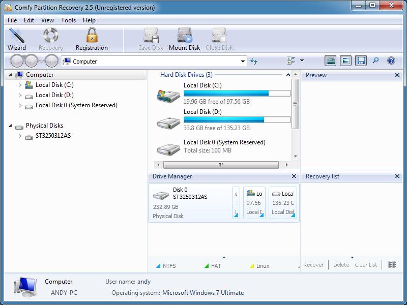instal the new version for windows Comfy Partition Recovery 4.8