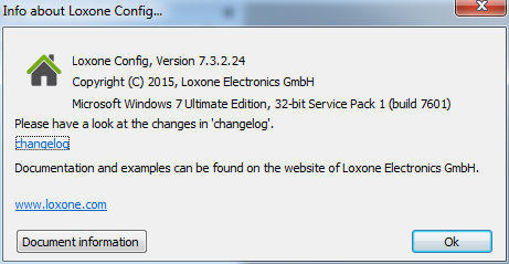 Loxone Config - Screenshot #2