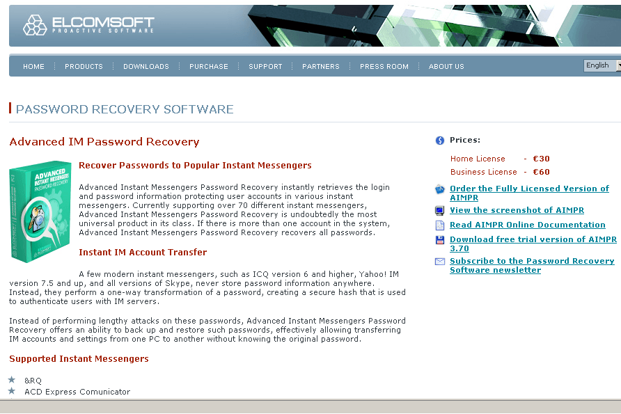 Advanced IM Password Recovery - Screenshot #11