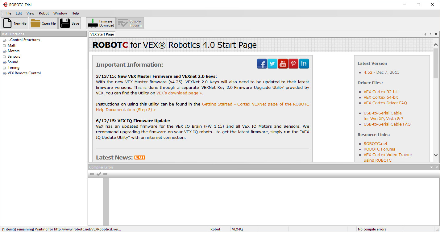 virtual worlds robotc