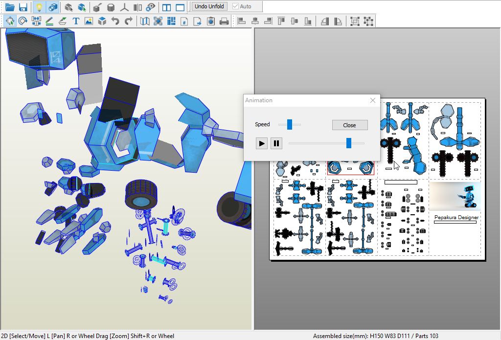 Pepakura Designer - Screenshot #1