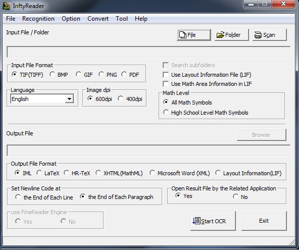 InftyReader latest version - Get best Windows software