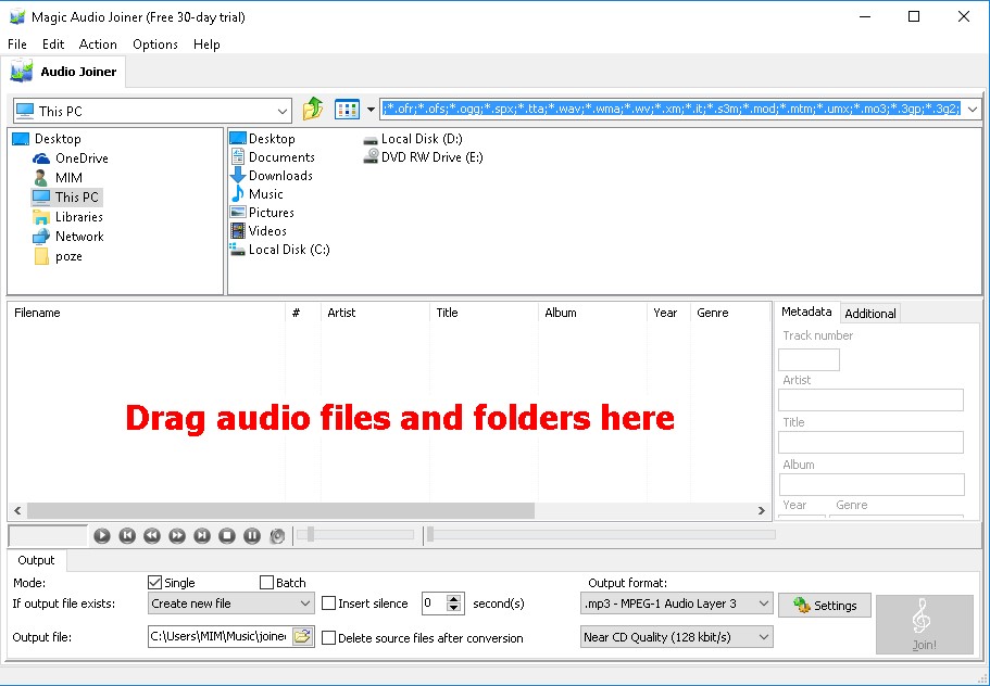 Magic Audio Joiner latest version Get best Windows software