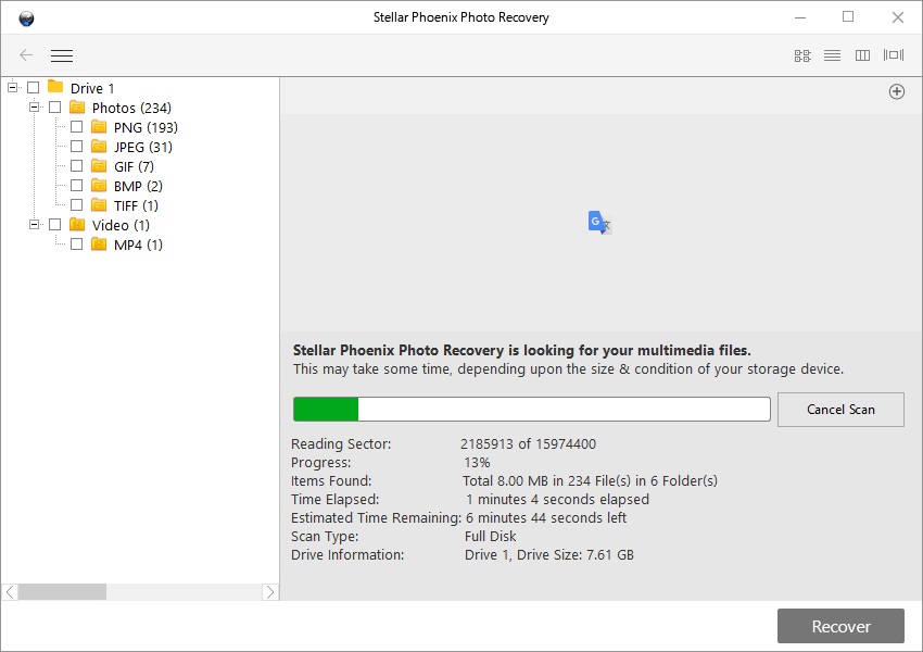 Stellar Phoenix Photo Recovery - Screenshot #15