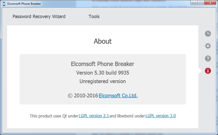 Elcomsoft Phone Breaker - Screenshot #17