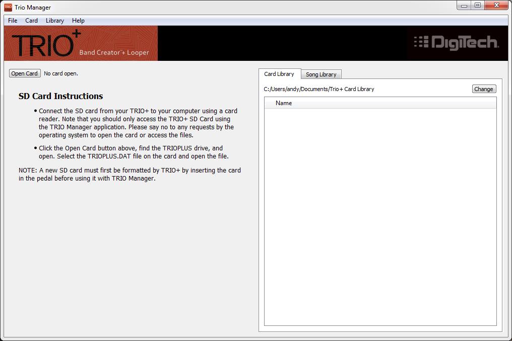 Trio Manager - Screenshot #1