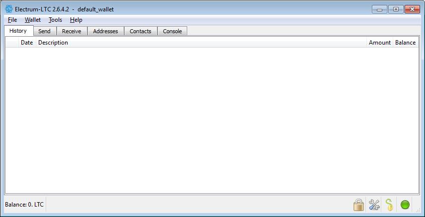 Electrum-LTC - Screenshot #1