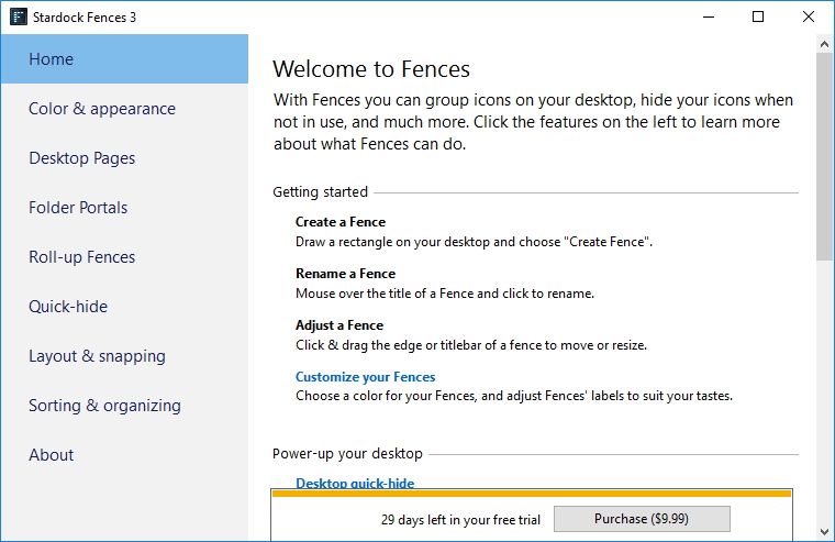 how to disable fences stardock