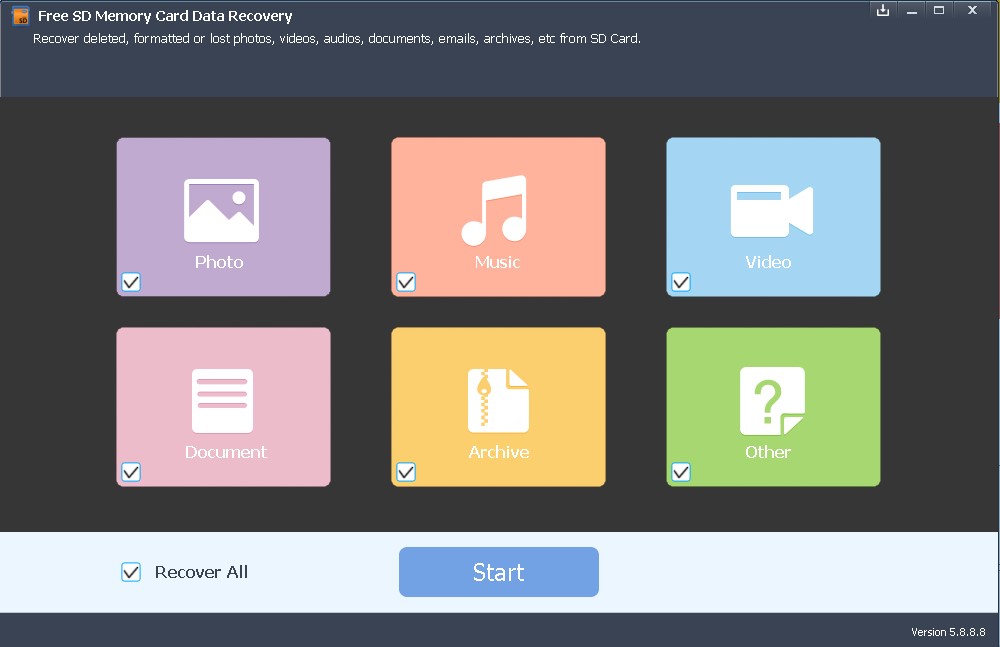 Free SD Memory Card Data Recovery - Screenshot #5