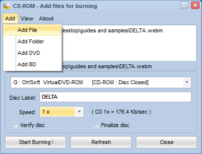 Easy Disc Burner - Screenshot #2