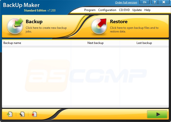 BackUp Maker - Screenshot #1