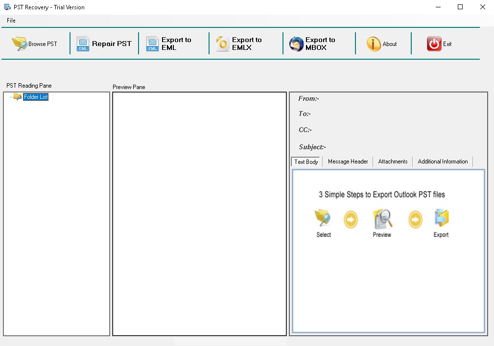 Softaken Outlook PST Repair Free - Screenshot #1