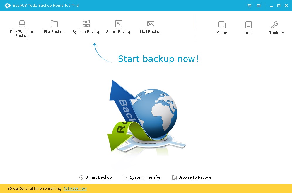 EASEUS Todo Backup Home - Screenshot #5
