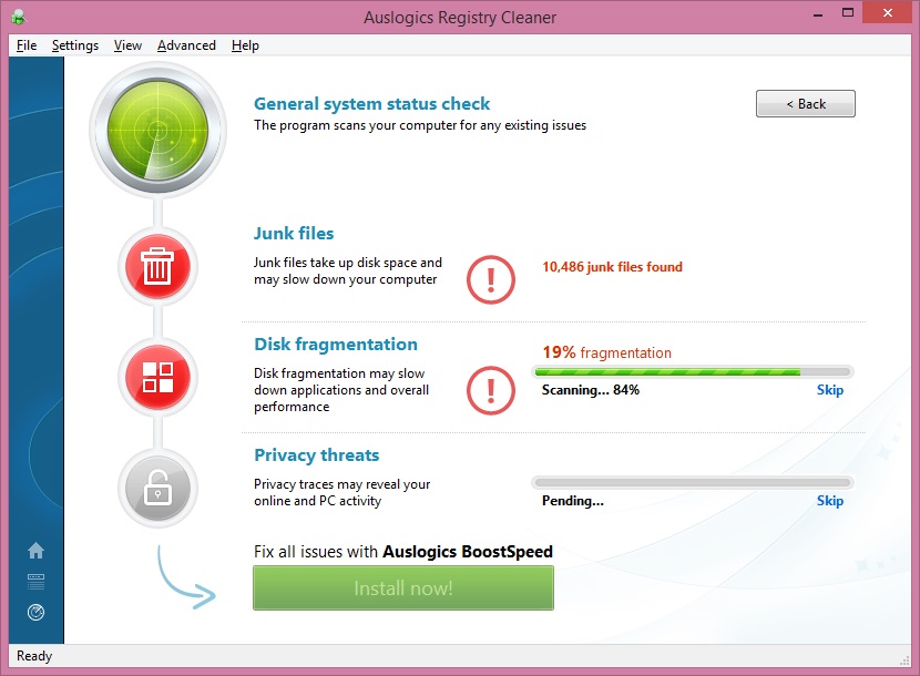 download the new version for android Auslogics Registry Defrag 14.0.0.3