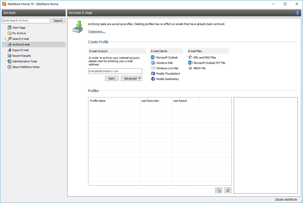MailStore Home latest version Get best Windows software