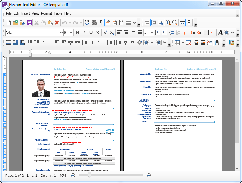 NOV Rich Text Editor for .NET - Screenshot #1