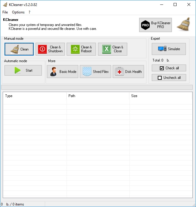 KC Softwares KCleaner - Screenshot #10