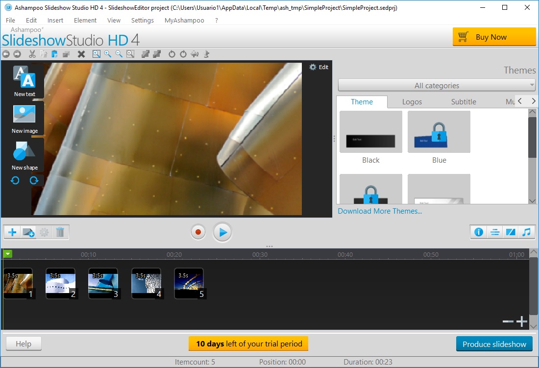 Ashampoo Slideshow Studio HD - Screenshot #3