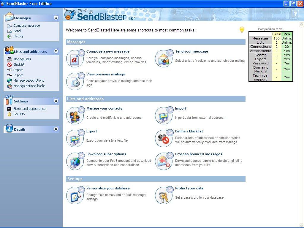 SendBlaster - Screenshot #15