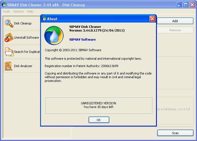 SBMAV Disk Cleaner - Screenshot #10