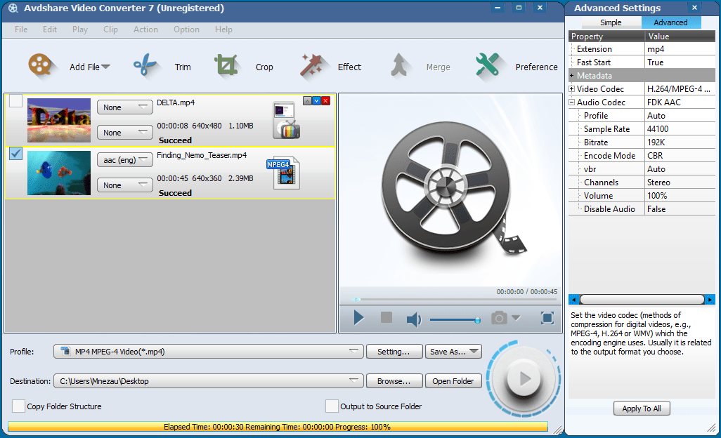 Avdshare Video Converter - Screenshot #4