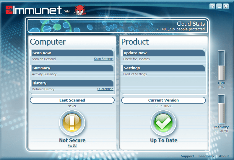 Immunet - Screenshot #1