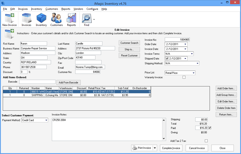 iMagic Inventory Software - Screenshot #3