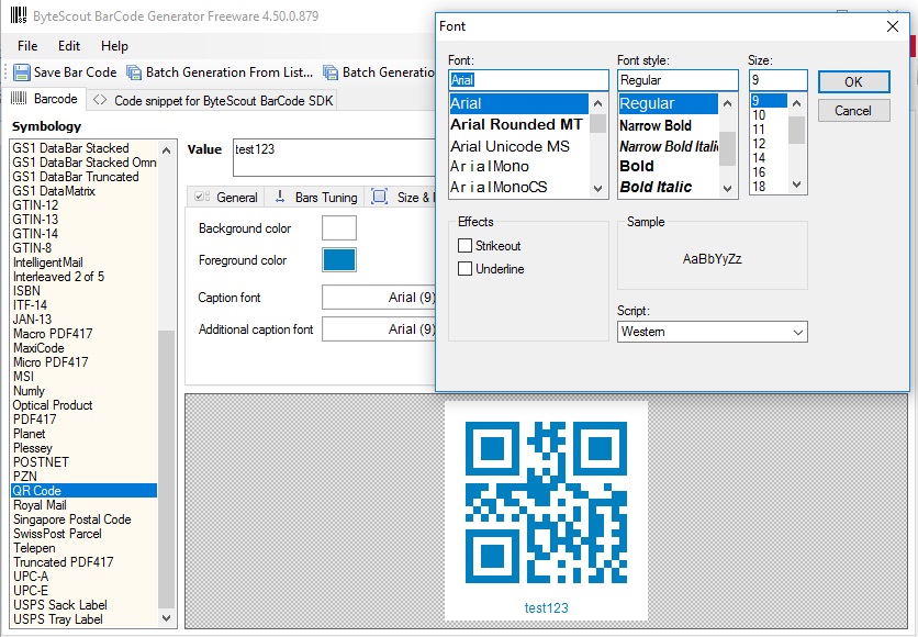 Bytescout BarCode Generator - Screenshot #12
