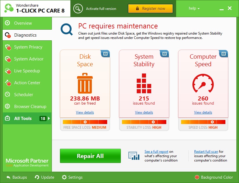 1-click pc care crack free download