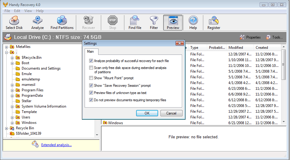 Handy Recovery - Screenshot #12