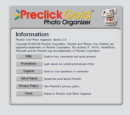 Preclick Gold Photo Organizer - Screenshot #1