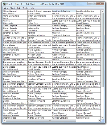 Crib Sheet - Screenshot #1