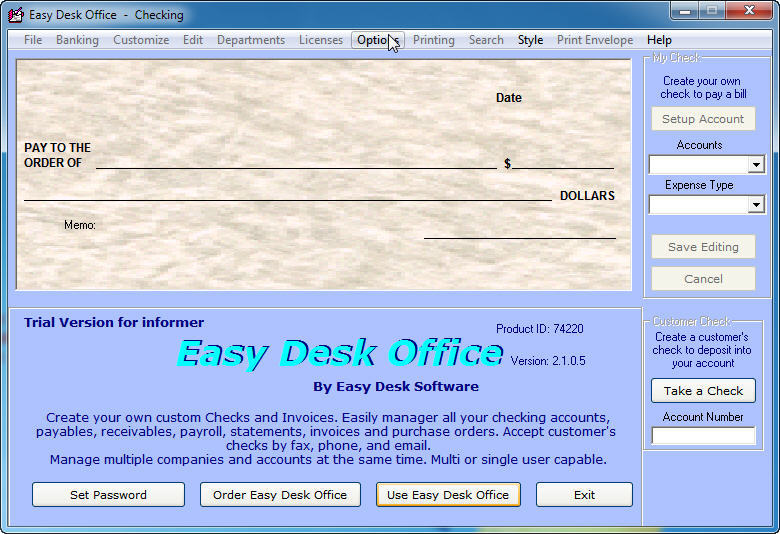 Easy Desk Office - Screenshot #1