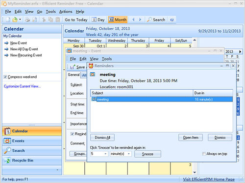Efficient Reminder Free - Screenshot #1