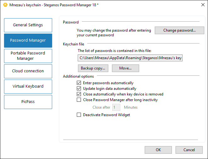 Steganos Password Manager - Screenshot #16