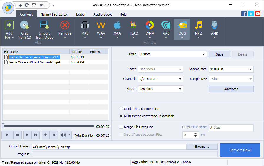 AVS Audio Converter - Screenshot #3
