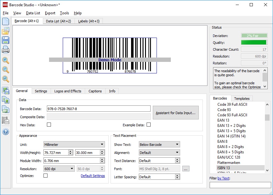 TEC-IT Barcode Studio - Screenshot #9