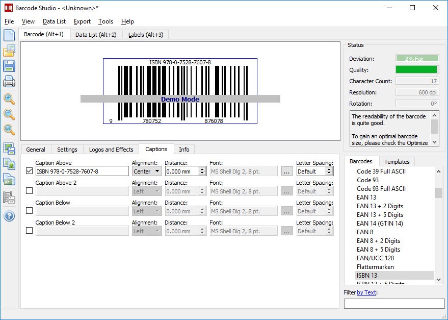 TEC-IT Barcode Studio download for free - SoftDeluxe