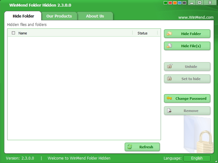 WinMend Folder Hidden - Screenshot #3