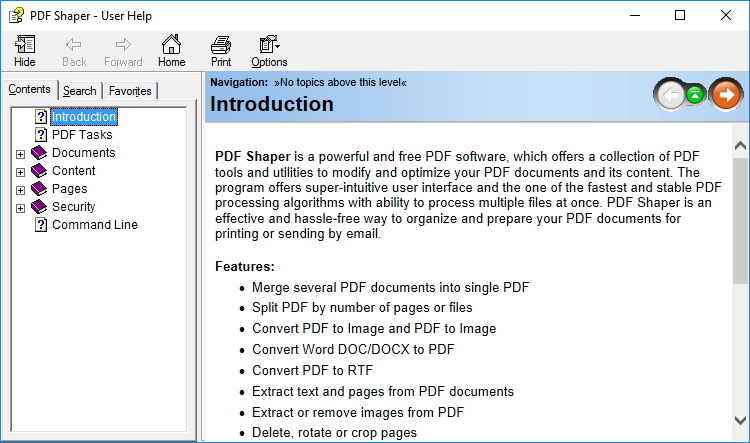 how to add go to top using pdf shaper