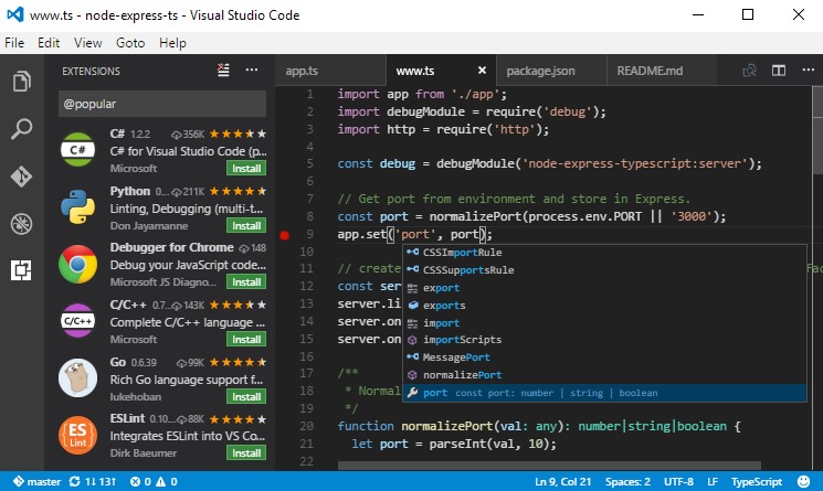 visual studio code editorfor windows 10 64 bit