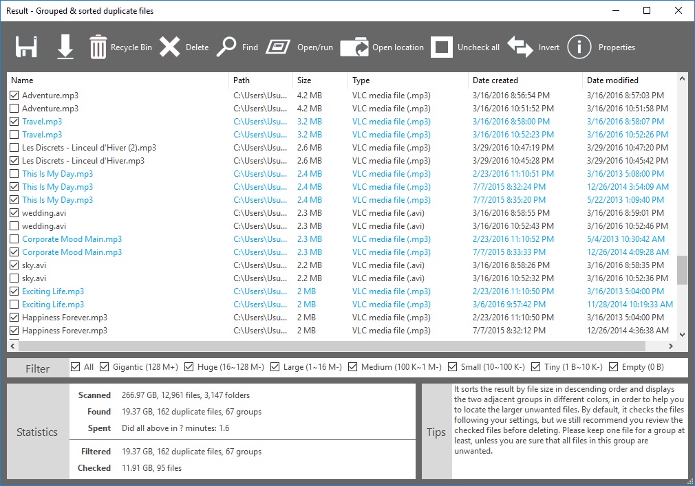 Duplicate File Finder Plus - Screenshot #10
