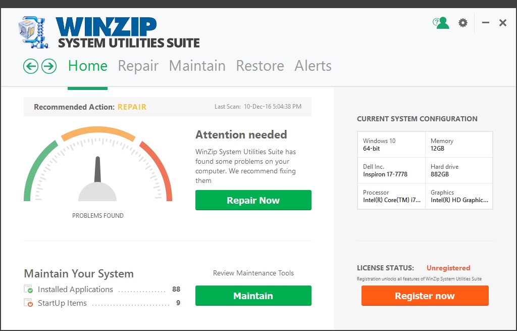 WinZip System Utilities Suite 3.19.0.80 free download