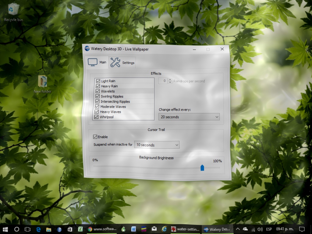 Watery Desktop 3D - Screenshot #3
