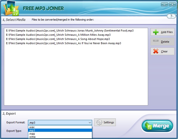 Free MP3 Joiner - Screenshot #6