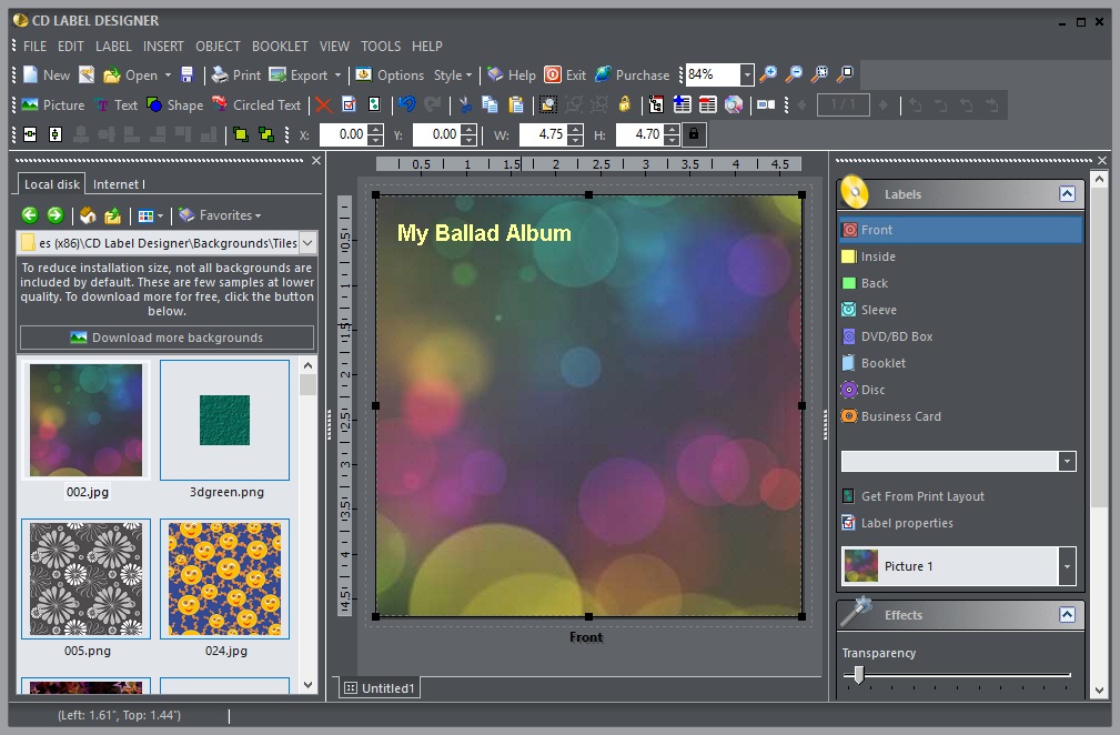 CD Label Designer - Screenshot #10