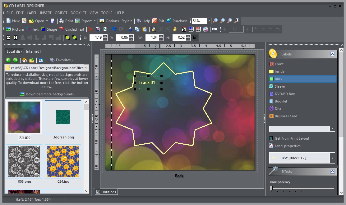 CD Label Designer - Screenshot #8