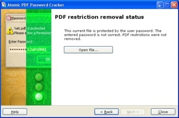 Atomic PDF Password Recovery - Screenshot #4