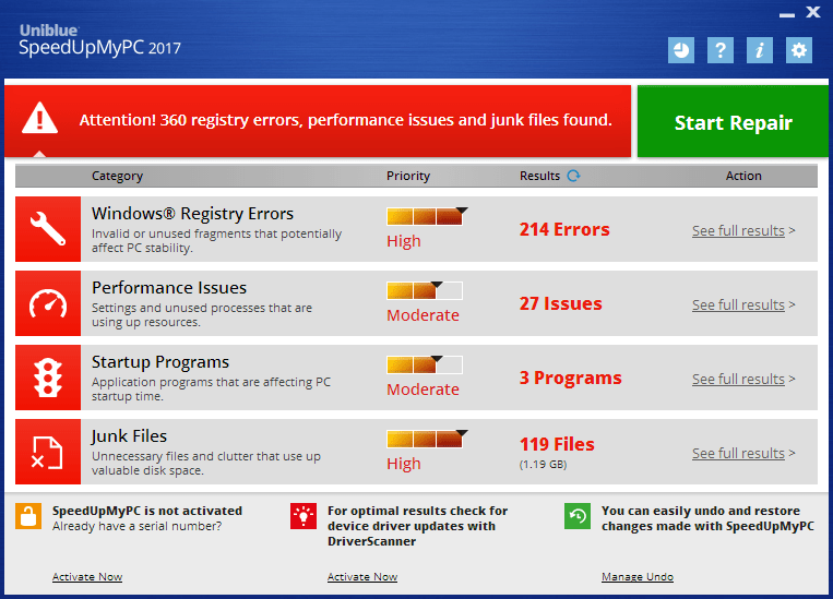 SpeedUpMyPC - Screenshot #1