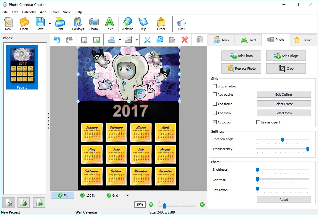 calendar creator software free download full version